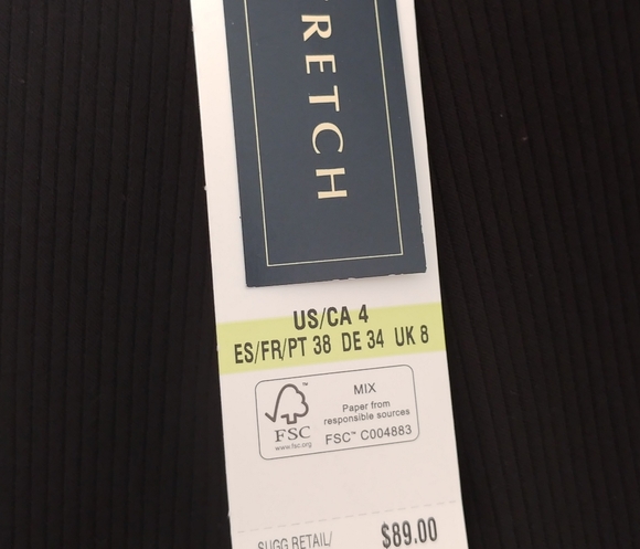 Jones New York Classic Slim Leg Stretch Trouser Black Women's Size 4 NWT - Picture 7 of 8